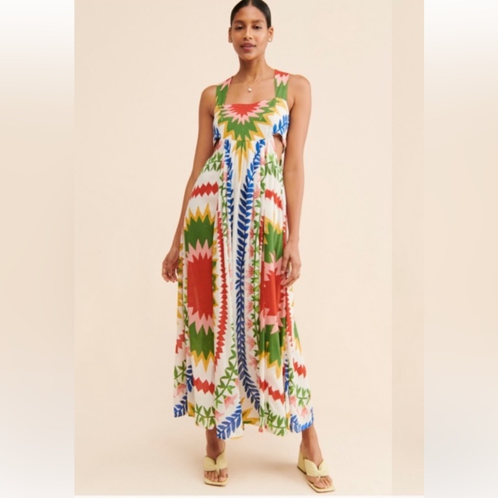 Anthropologie Multicolor Maxi Dress